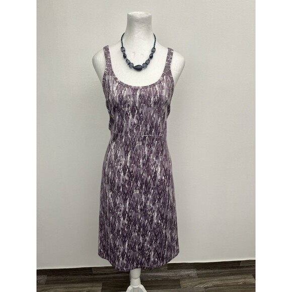 Columbia Sportswear Dress XL Purple Print Omni-Wick cross back design Pullover - Picture 1 of 9